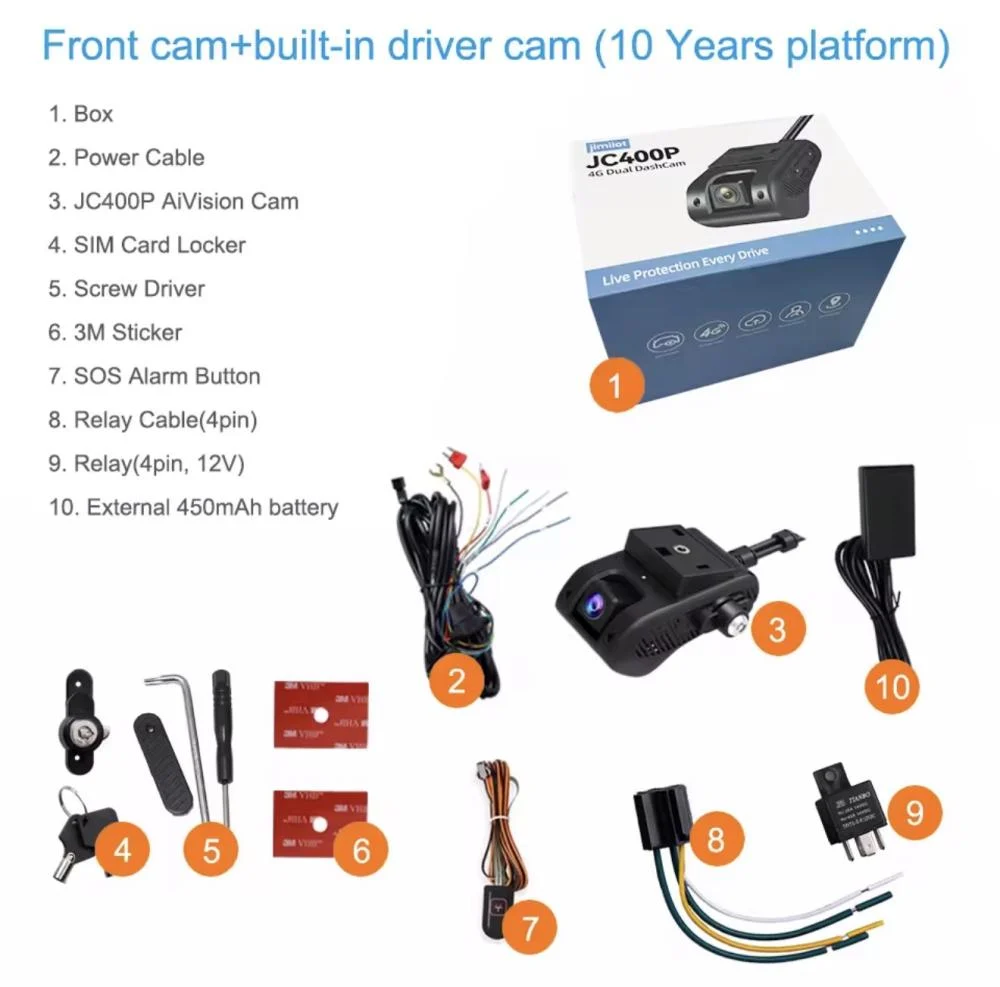 DASH CAM JC400 - 4G LIVE داش كام بث مباشر - الصورة 2